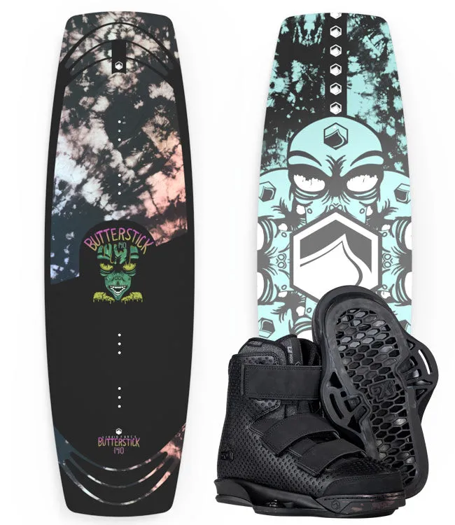 Liquid Force Butterstick Wakeboard Package with Hook Boots (2023)