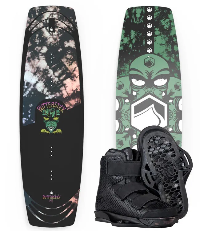 Liquid Force Butterstick Wakeboard Package with Hook Boots (2023)