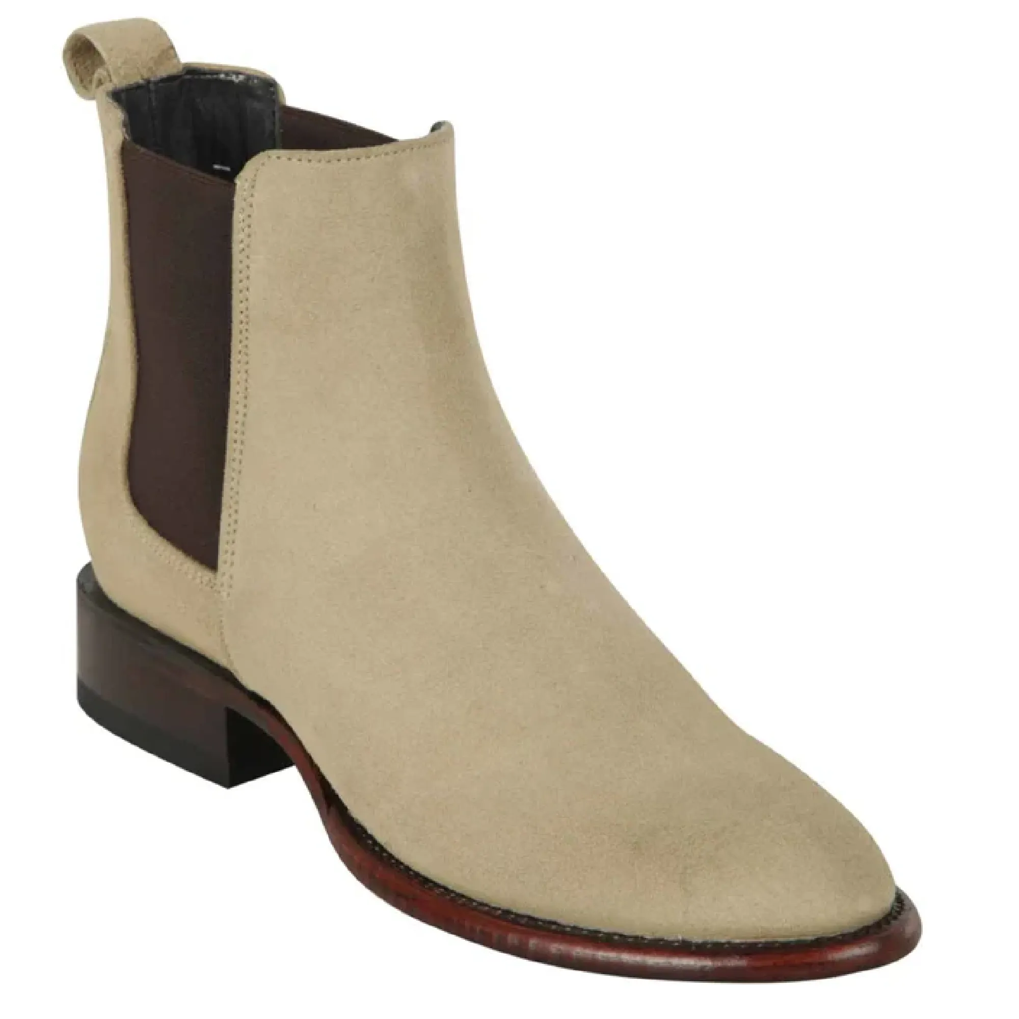 Los Altos Boots Mens #69B6611 Oval Toe Short Boots  | Style Suede Boots | Color Oryx