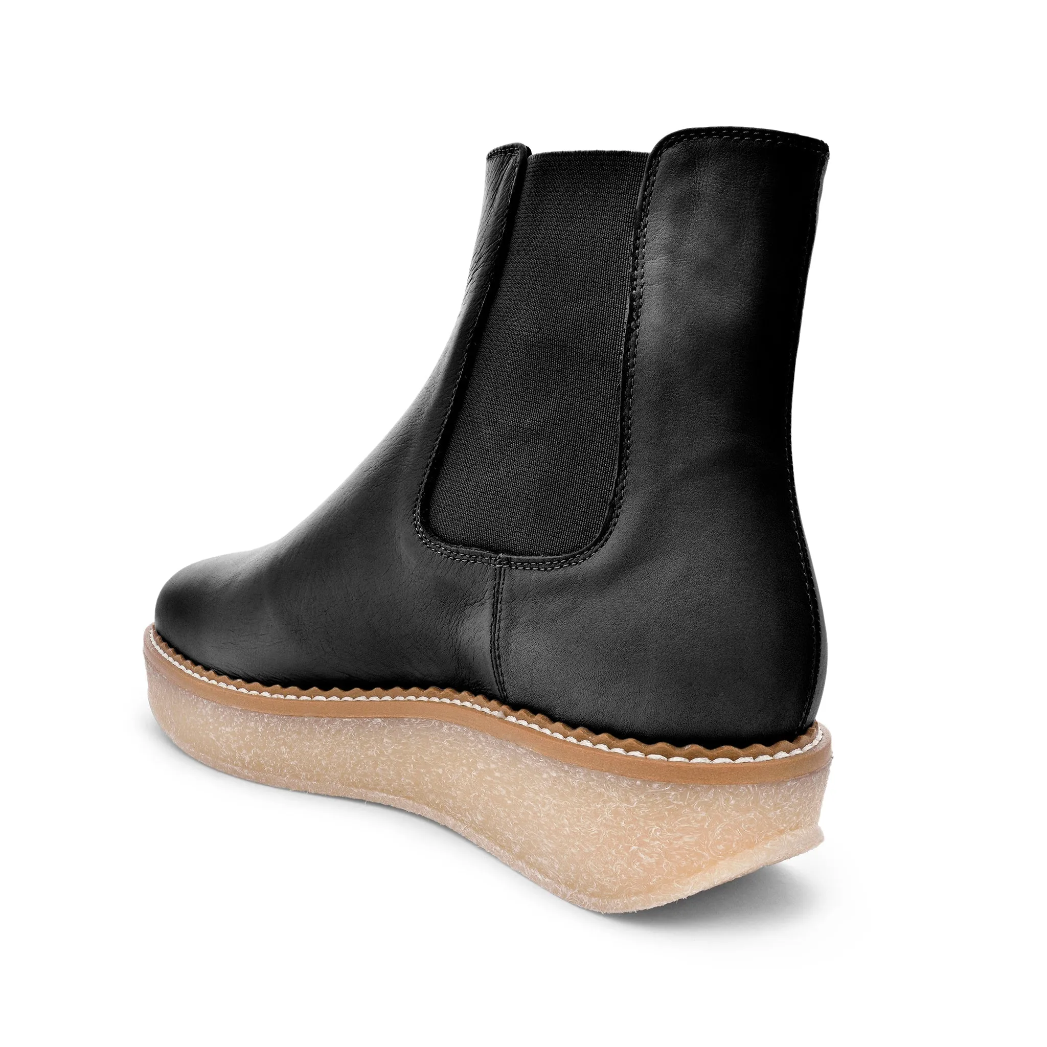 Machi Black Leather Chelsea Boots