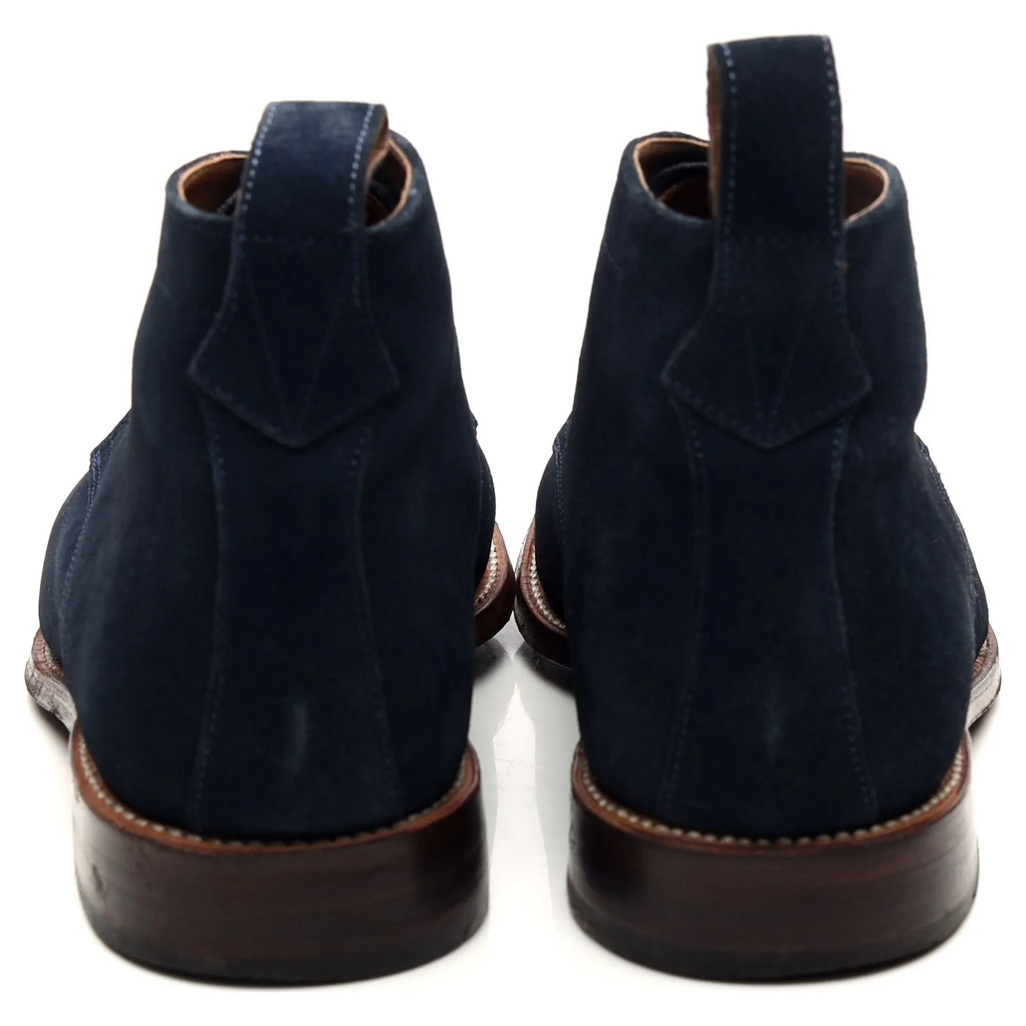 'Marcus' Navy Blue Suede Chukka Boots UK 9 F