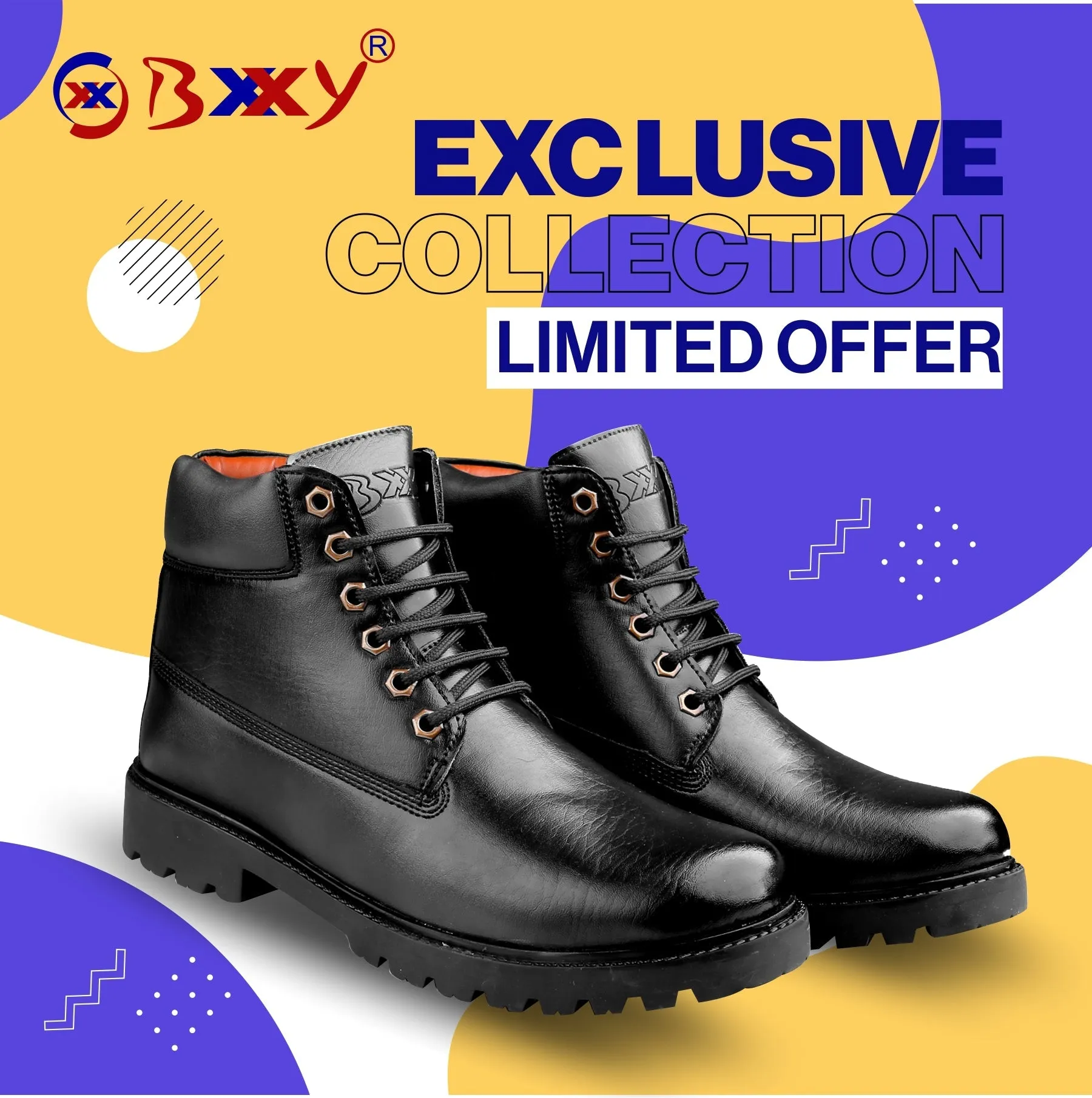 Men's Ankle Lace-up Boots for All Seasons