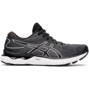 Men's Asics Gel-Nimbus 24, Black/White, 12 4E Extra Wide