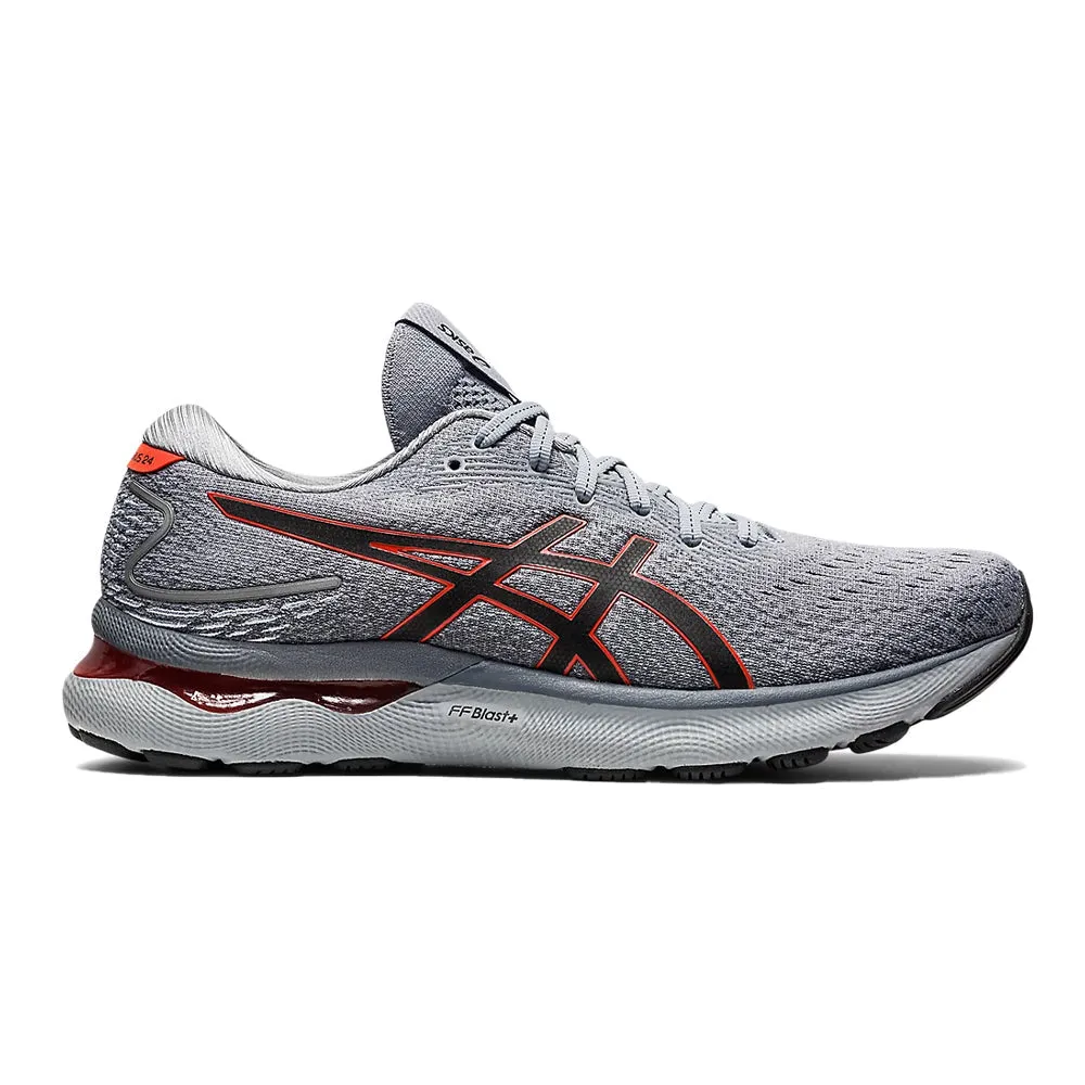 Men's Asics Gel-Nimbus 24, Sheet Rock/Cherry Tomato, 9.5 2E Wide