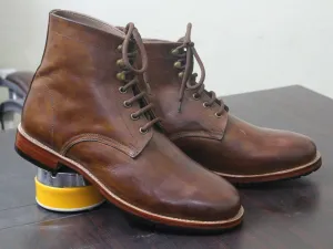 Men,s Brown Chukka Leather Ankle Boots. Men Dress Formal Fashion Boot