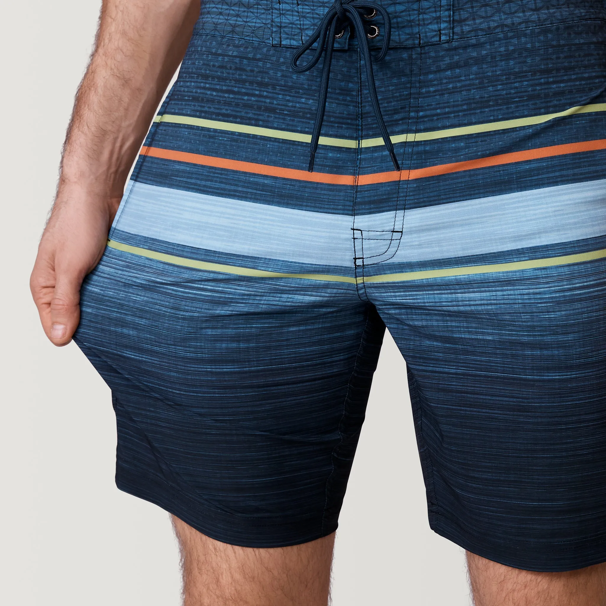 Men's Diamond Plate Stripe Surf Swim Short