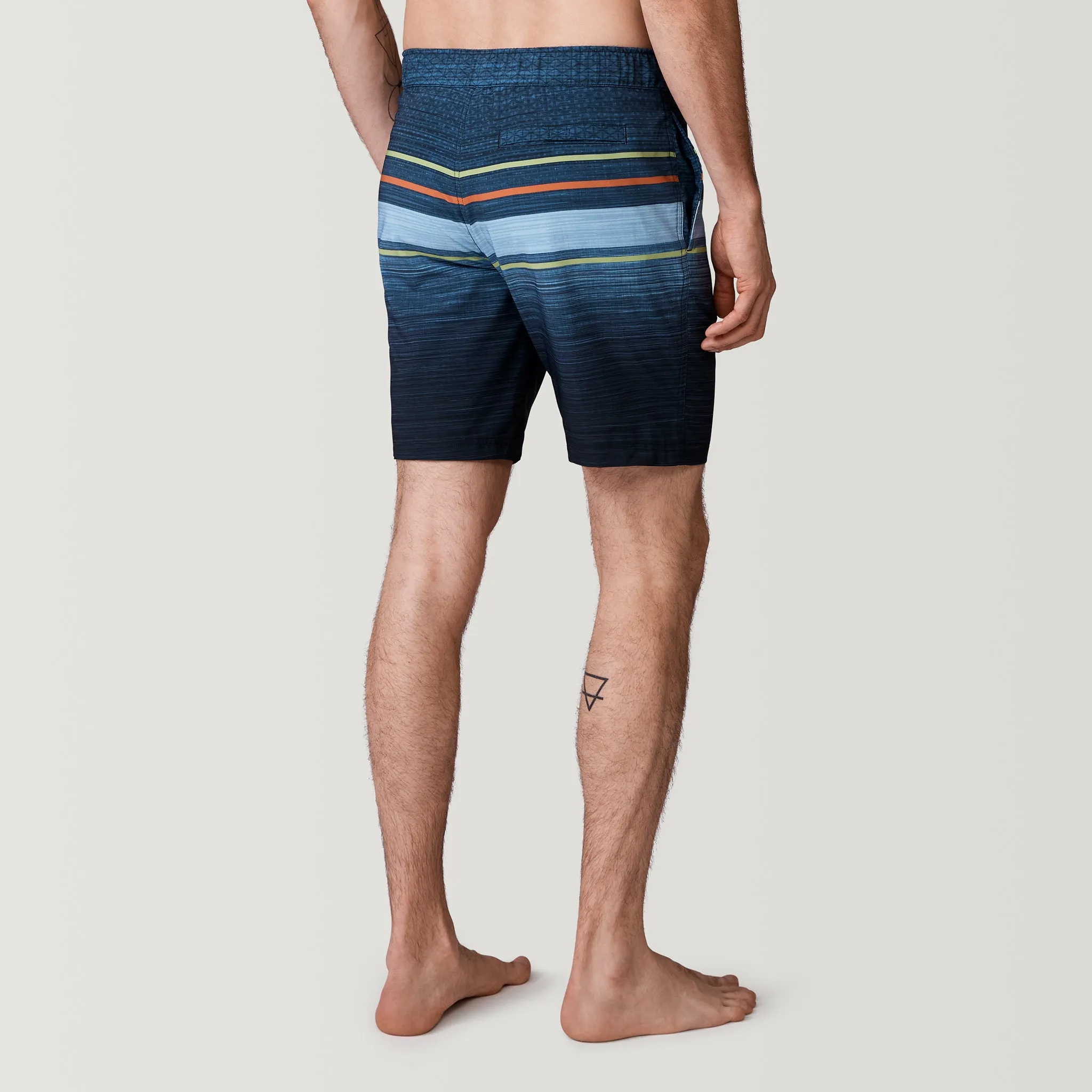 Men's Diamond Plate Stripe Surf Swim Short