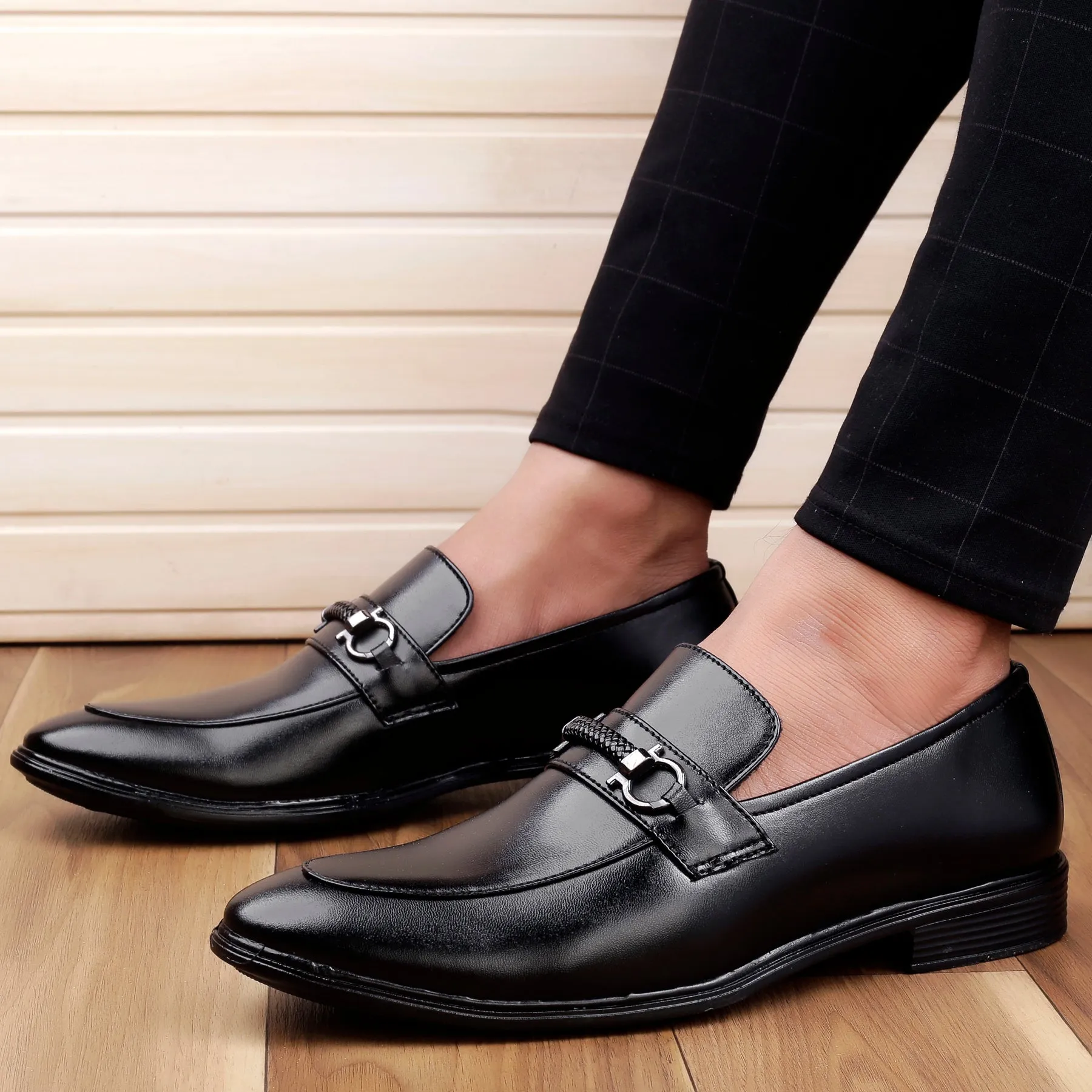 Men's Faux Leather Formal Slip-on Shoes