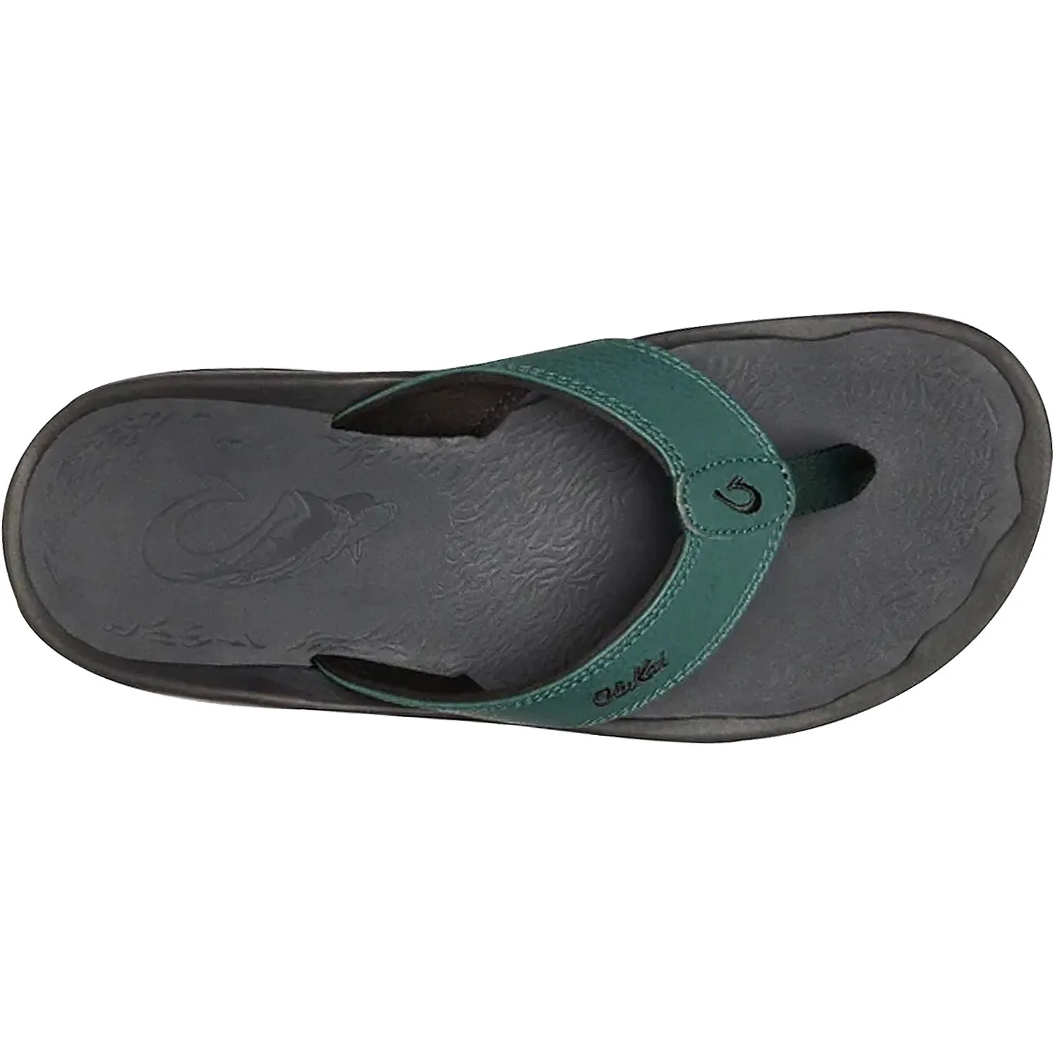 Men's OluKai Ohana Deep Green/Dark Shadow Synthetic