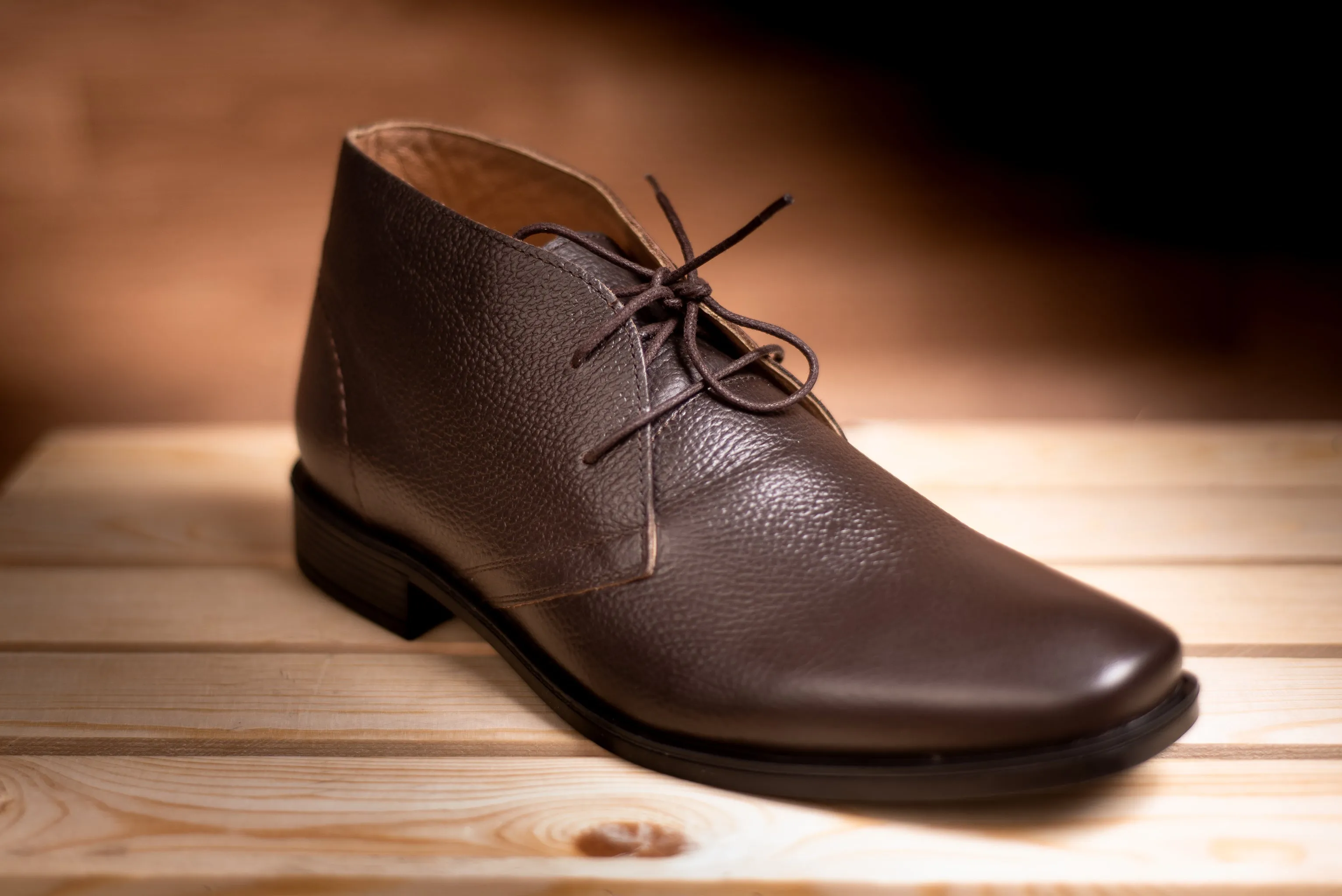 Men's Original Leather Brown Chukka Brown Boots by ENAAF #CLGS08BR