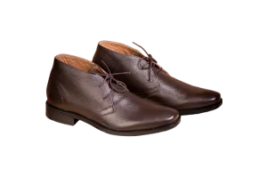 Men's Original Leather Brown Chukka Brown Boots by ENAAF #CLGS08BR