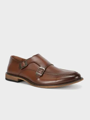 Men's "BOSTON" Leather Monk Strap Dress Shoes