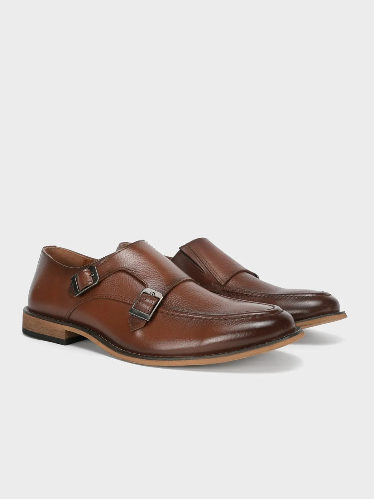 Men's "BOSTON" Leather Monk Strap Dress Shoes