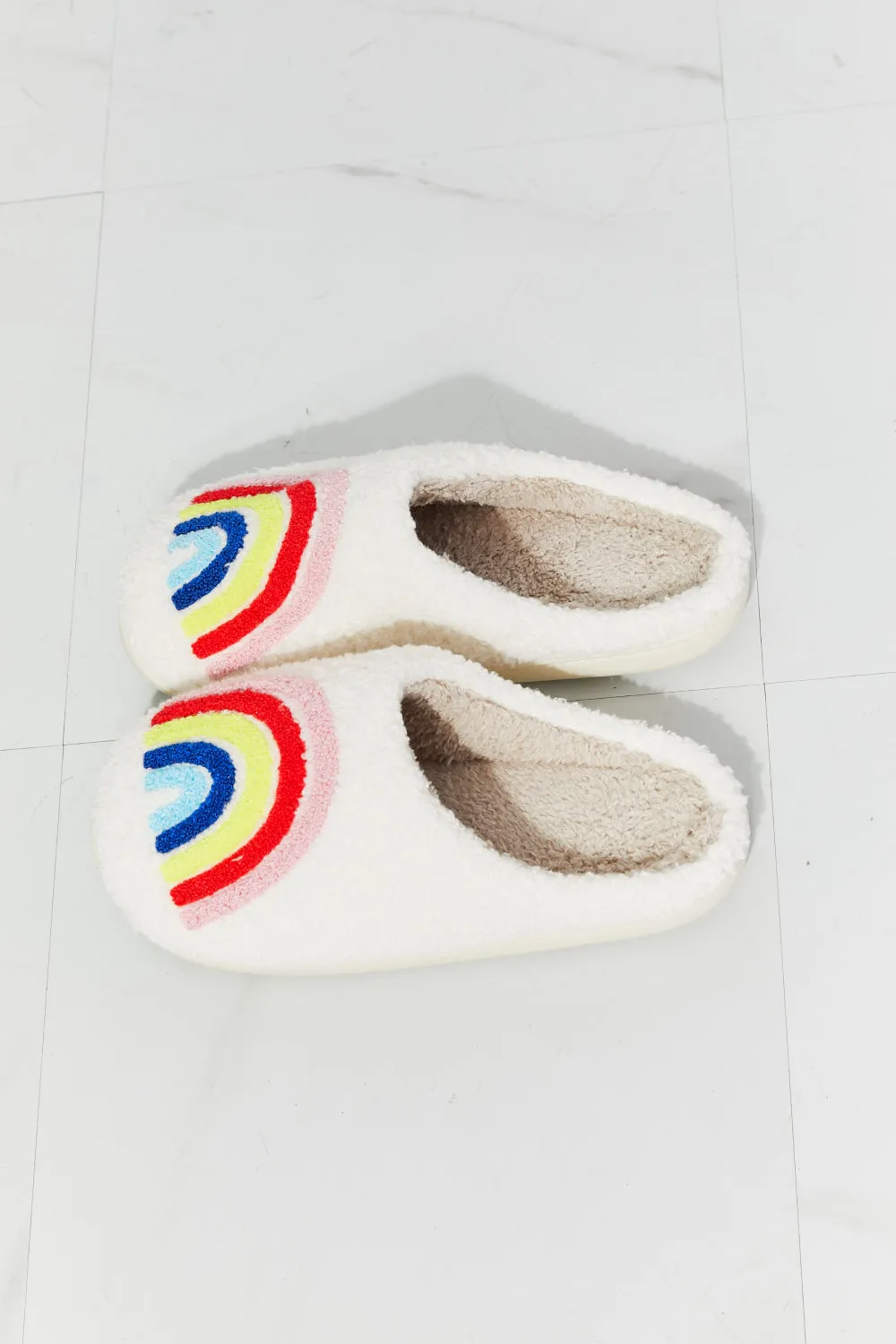 MMShoes Rainbow Plush Slipper - Ships from The US