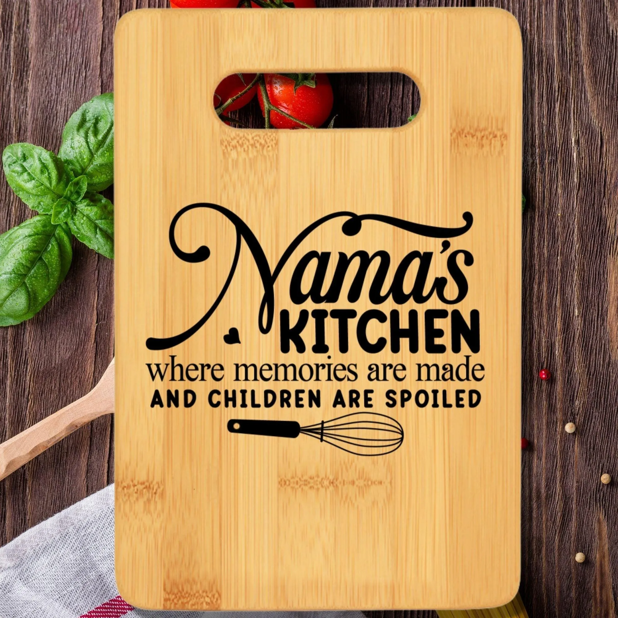 Nana's Kitchen Where Memories Are Made and Children Are Spoiled Cutting Board