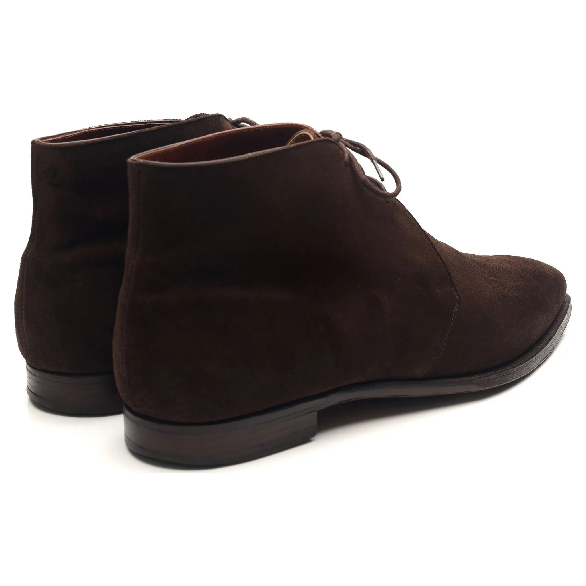 'Nathan' Dark Brown Suede Chukka Boots UK 9 E