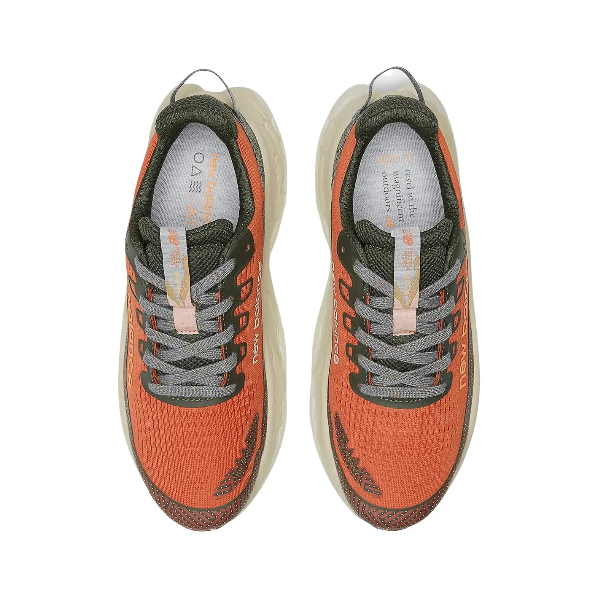 New Balance Fresh Foam X More Trail v3 Orange Grey Shoes