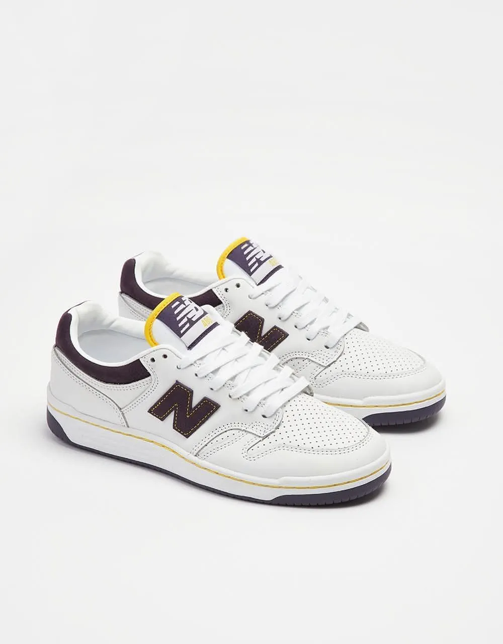 New Balance Numeric 480 Skate Shoes - White/Purple