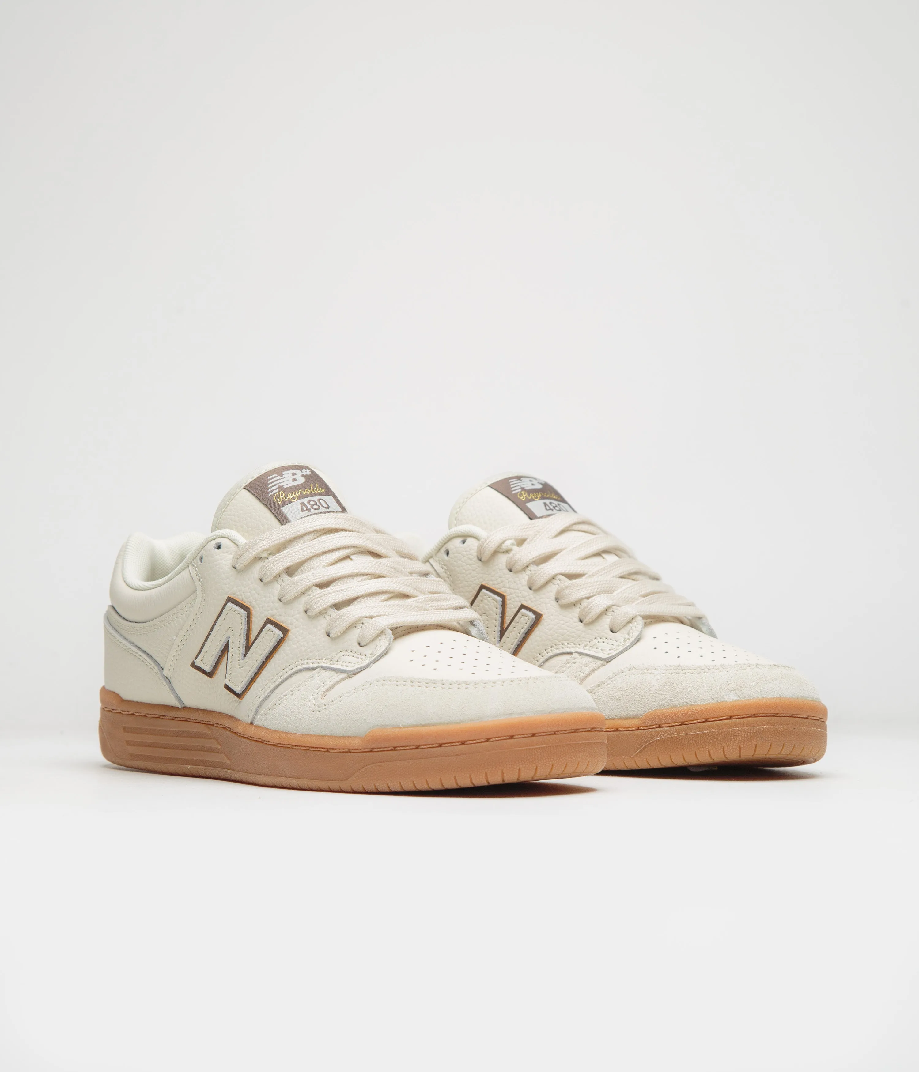 New Balance Numeric x Andrew Reynolds 480 Shoes - Sea Salt / Brown