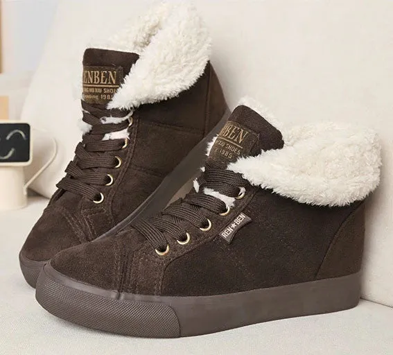 New fashion fur female warm ankle boots women boots snow boots and autumn winter women shoes #Y10308Q