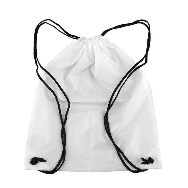 New Premium School Drawstring Duffle Bag Sport Gym Swim Dance Shoe Backpack