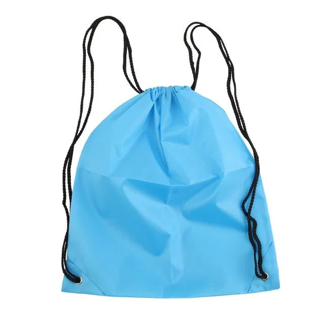 New Premium School Drawstring Duffle Bag Sport Gym Swim Dance Shoe Backpack