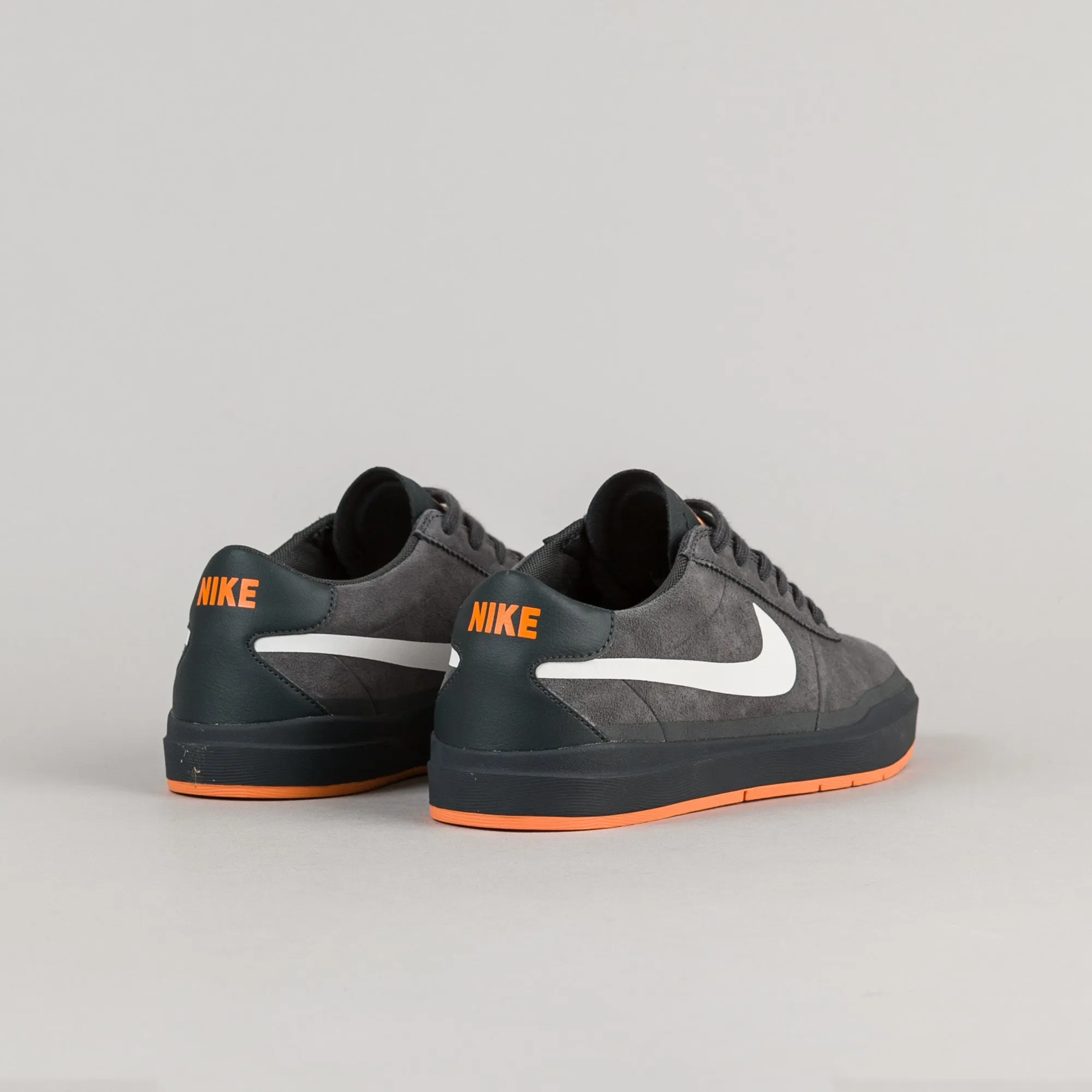 Nike SB Bruin Hyperfeel XT Shoes - Anthracite / White - Clay Orange