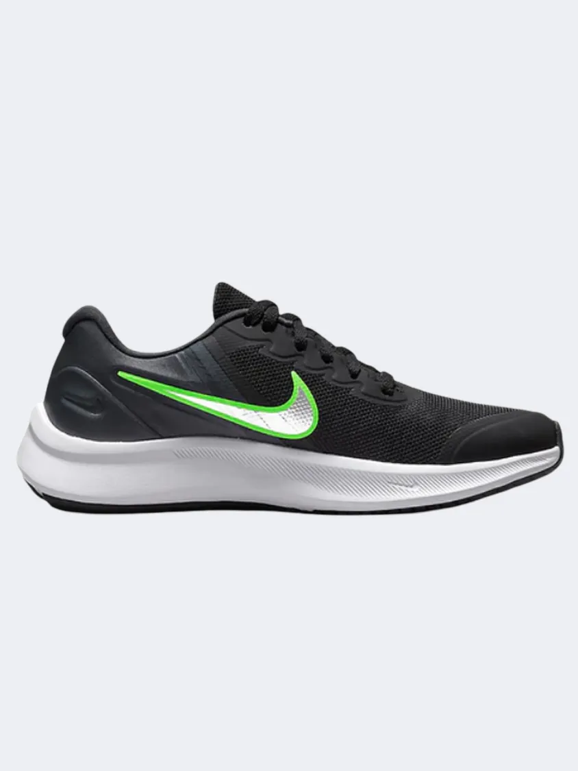 Nike Star Runner 3 Gs-Boys Running Shoes Black/Chrome/Grey