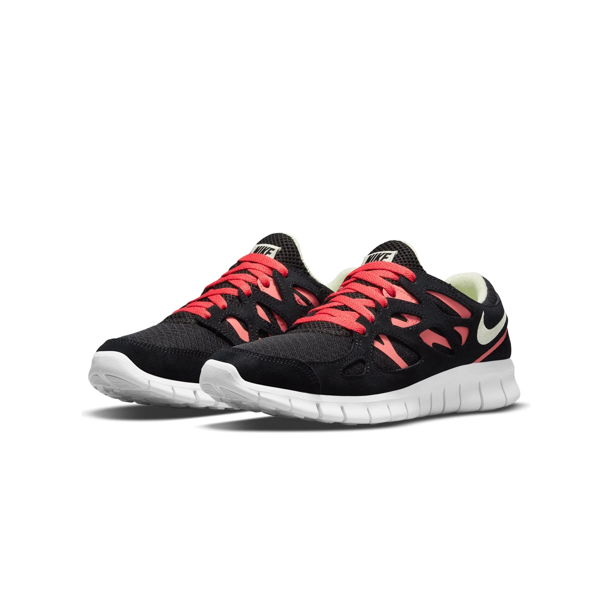 Nike Womens Free Run 2 Shoes 'Black/Lime/Ember'