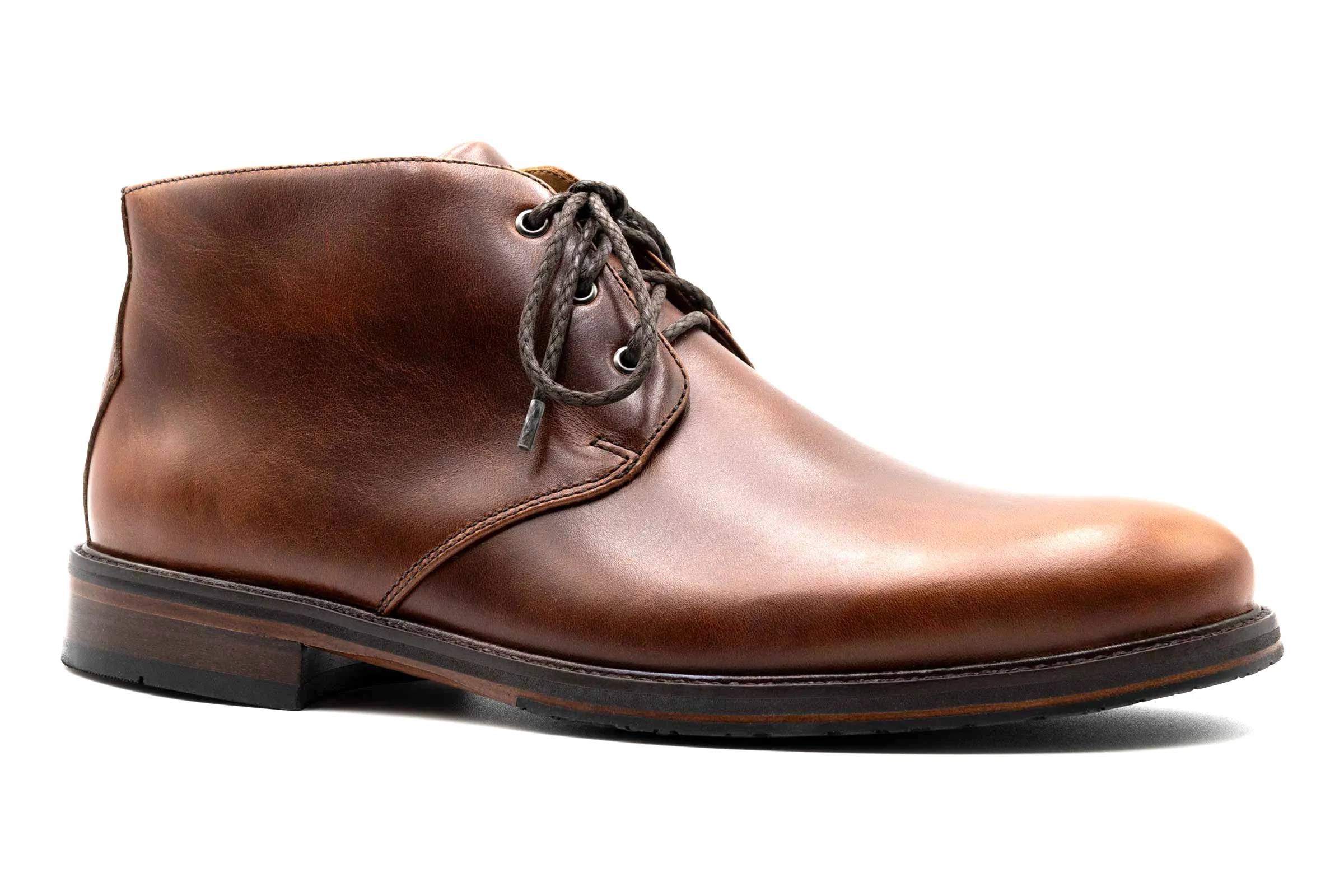 Old Row Oiled Saddle Leather Chukka Boots - Cigar