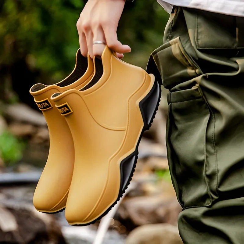 Outdoor Hiking Waterproof Shoes, Non-slip Wear-resistant Rain Boots