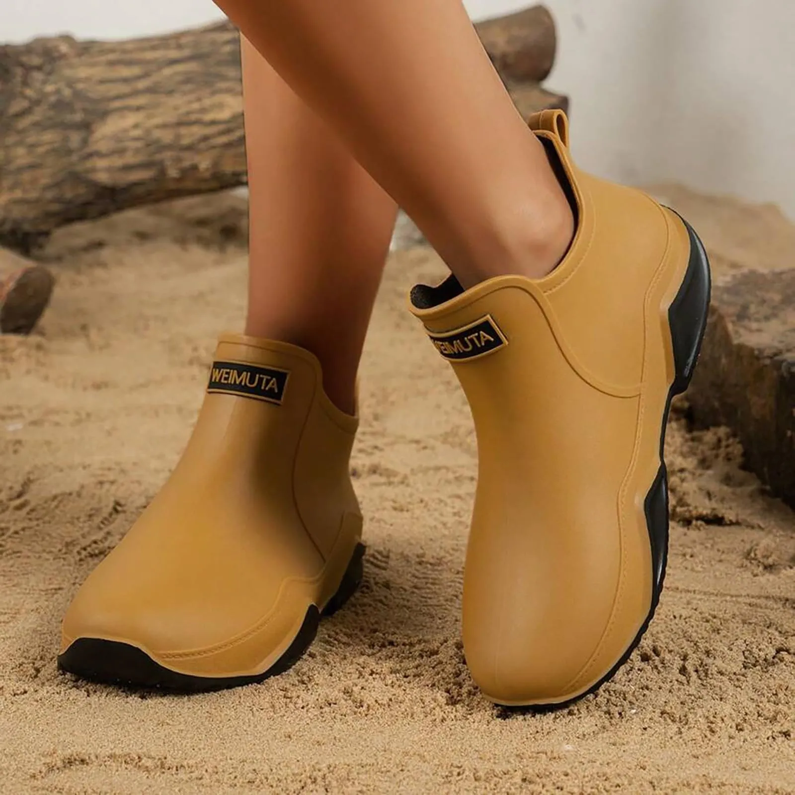 Outdoor Hiking Waterproof Shoes, Non-slip Wear-resistant Rain Boots