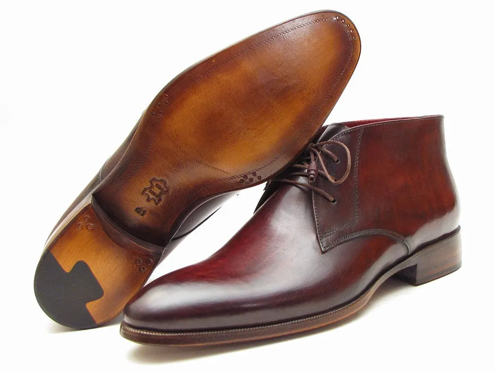 Paul Parkman Brown & Bordeaux Chukka Boots