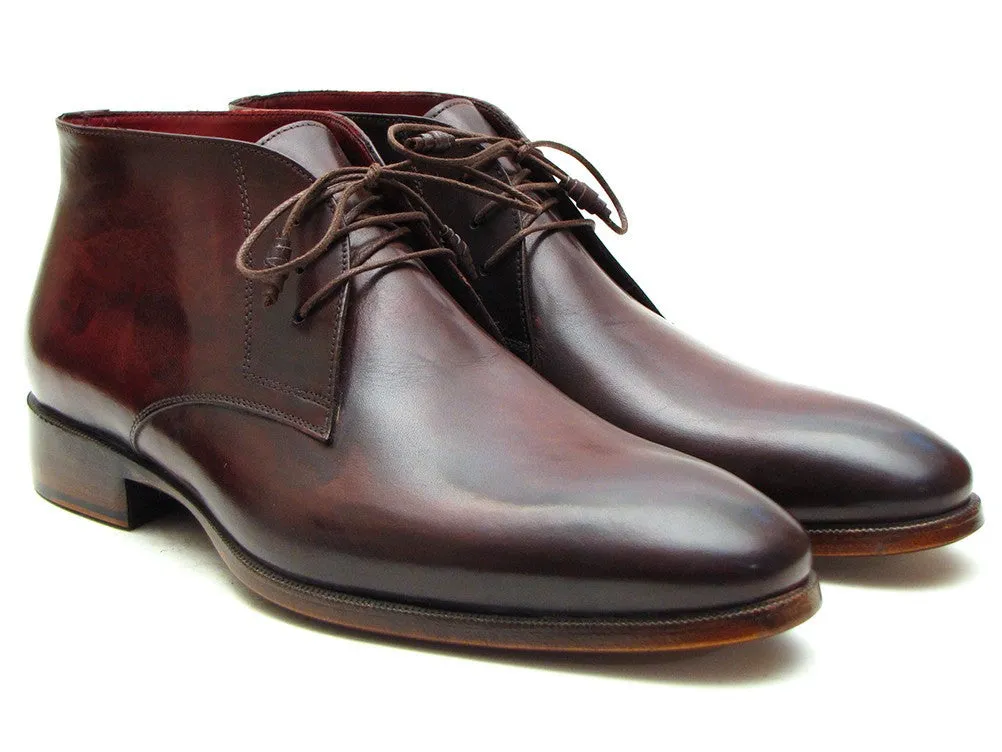 Paul Parkman Brown & Bordeaux Chukka Boots