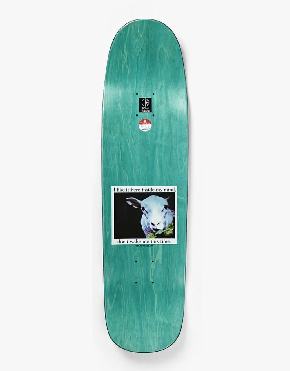 Polar Team I Like It Here…Sheep In Motion Skateboard Deck - P9 Shape 8.625"