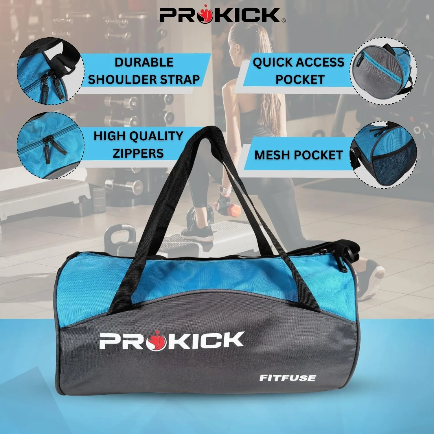 Prokick Fitfuse Gym Bag