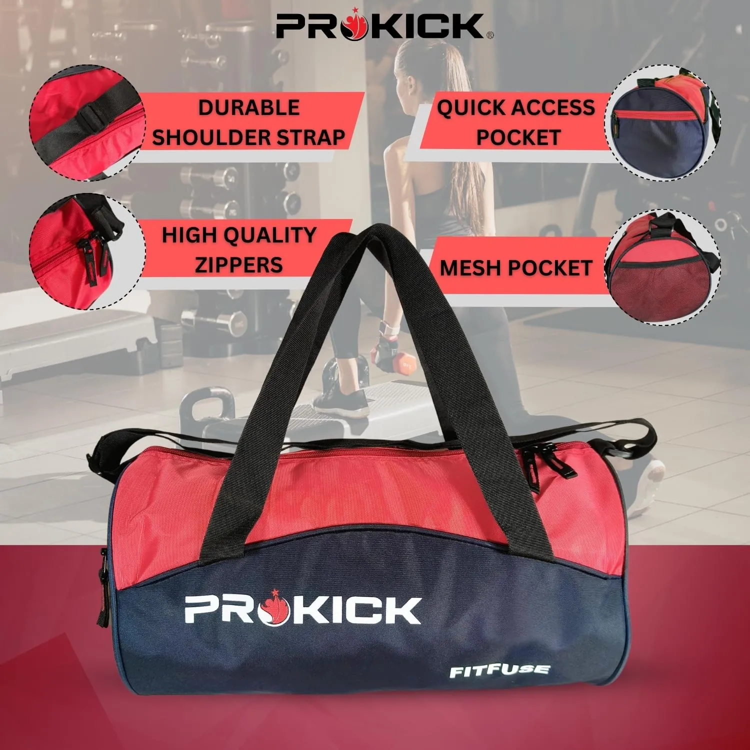 Prokick Fitfuse Gym Bag