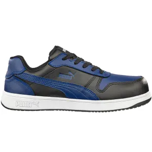 Puma Men's 640275 Frontcourt Blue Black Low Composite Safety Toe Metal Free Work Shoes