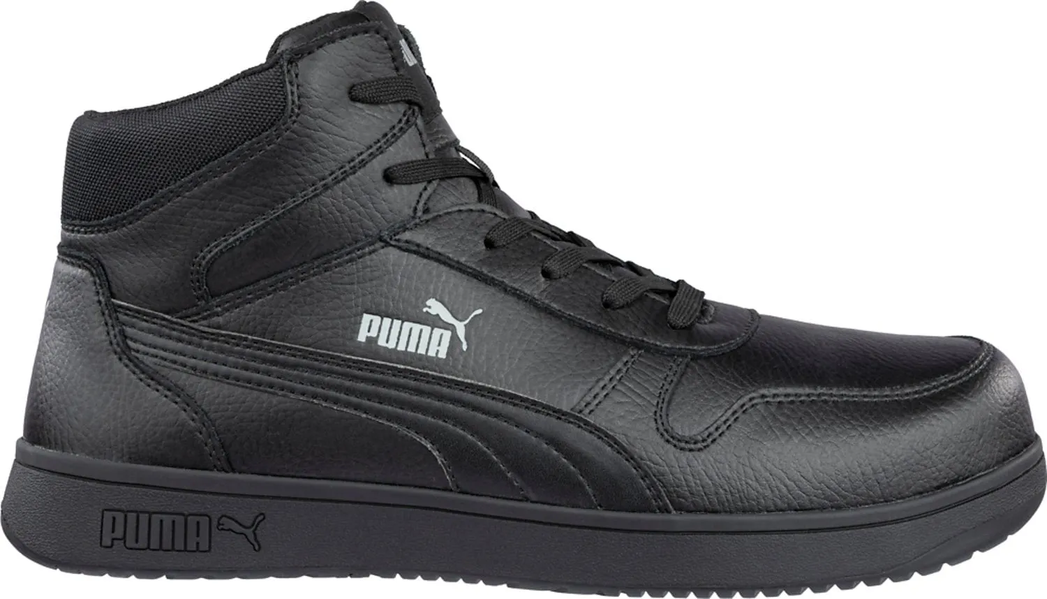 Puma Safety Womens Frontcourt Mid ASTM EH Black Leather Work Boots