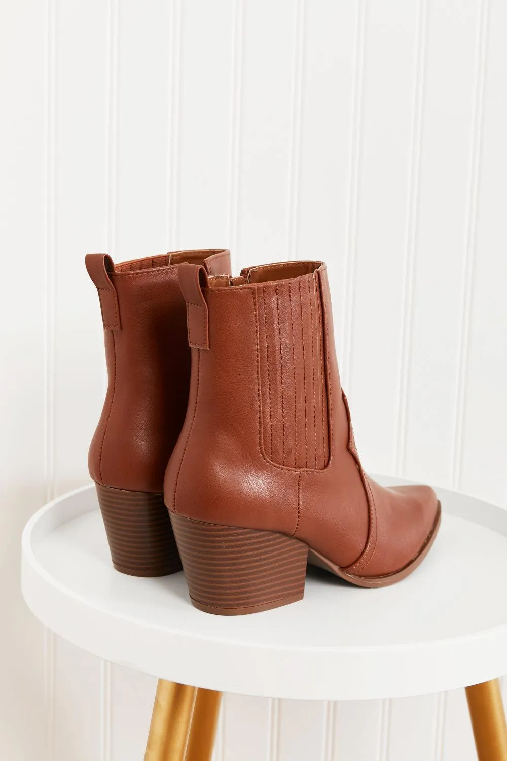 Qupid Nashville Nights Low Heels Booties