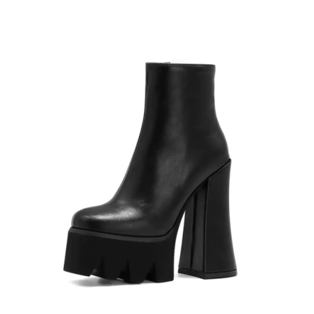 Radd Women's Black Platform Ankle Boots