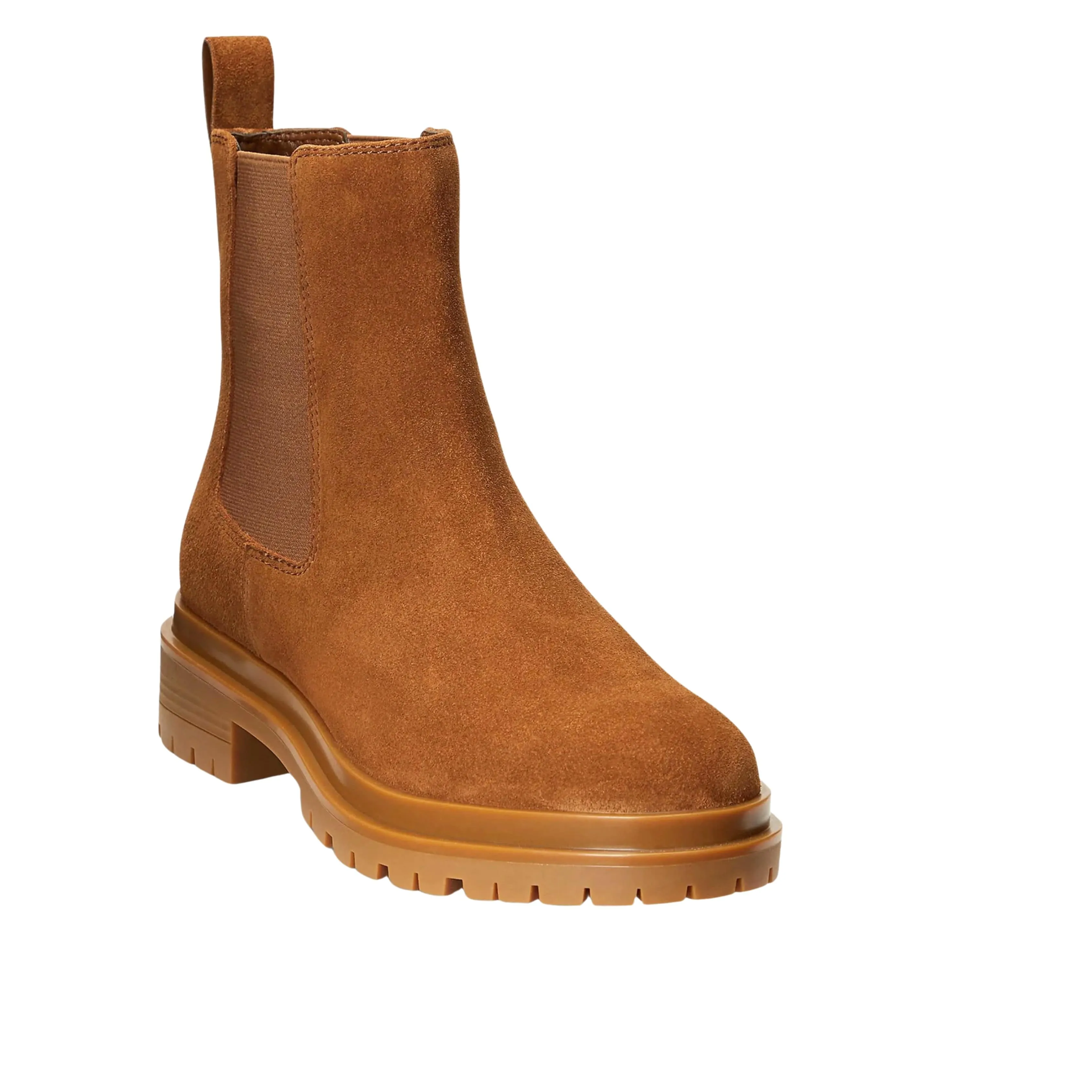 RALPH LAUREN - Brown Pull Tab Goring Lug boot