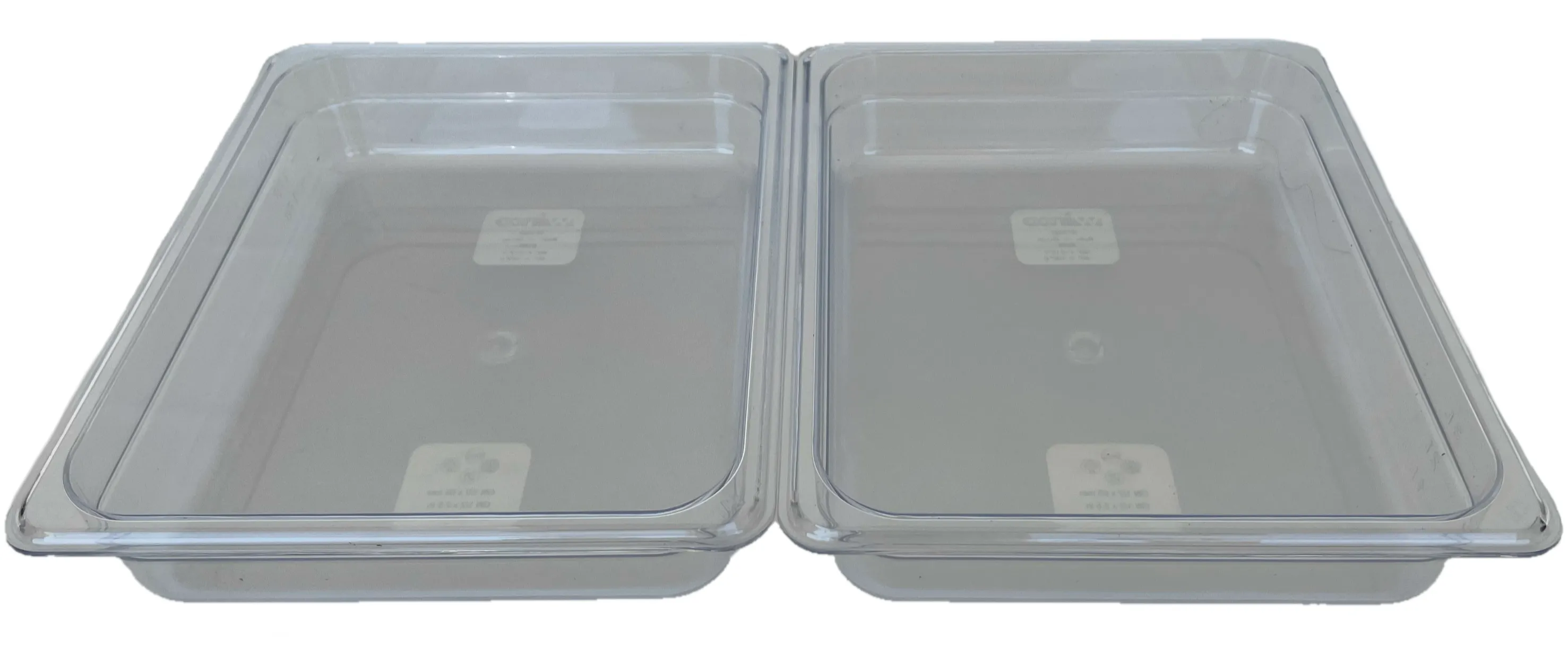 REVO HALF Food Pan Set | Two 1/2 Size Polycarbonate 2.5" deep