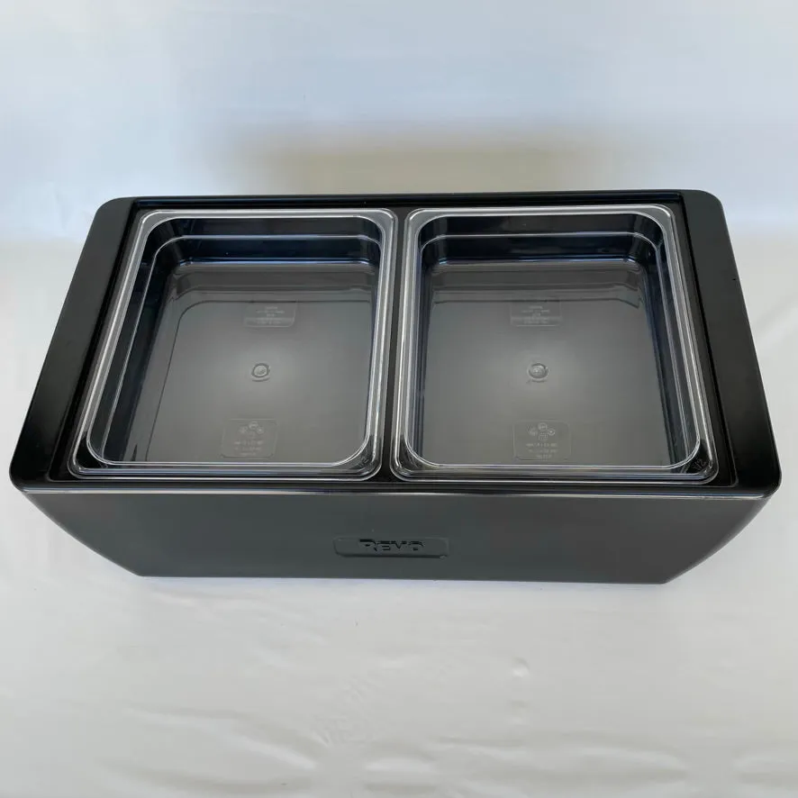 REVO HALF Food Pan Set | Two 1/2 Size Polycarbonate 2.5" deep