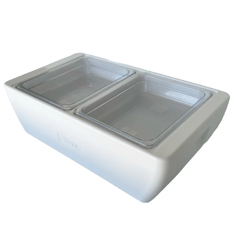 REVO HALF Food Pan Set | Two 1/2 Size Polycarbonate 2.5" deep