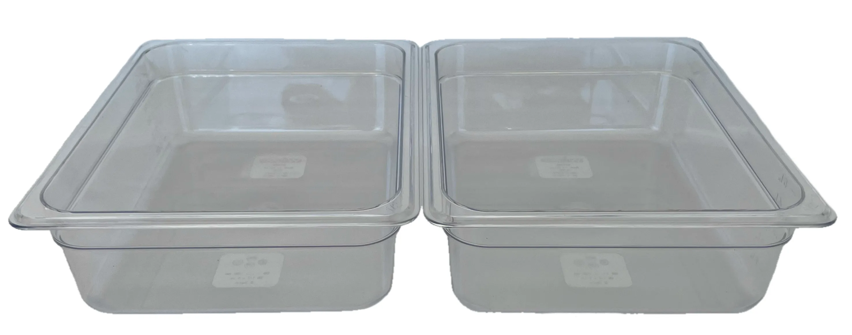 REVO HALF Food Pan Set | Two 1/2 Size Polycarbonate 4" deep