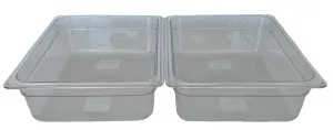 REVO HALF Food Pan Set | Two 1/2 Size Polycarbonate 4" deep