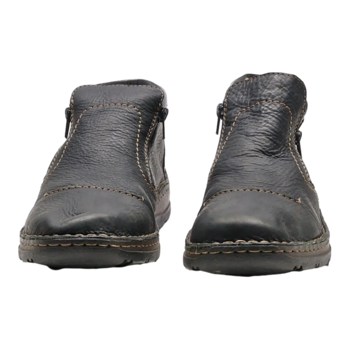 RIEKER Chukka Boots Black Leather Mens UK 9