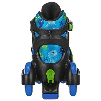 Roller Derby Sport Kids' Roller Skate - Dinosaur Blue/Black M