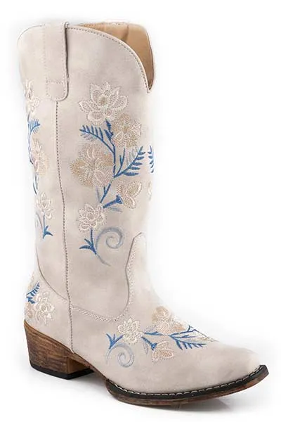 Roper Ladies Riley Floral Snip Toe Boots Style 09-021-1566-3128